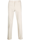 Fay Slim-cut Leg Chino Trousers In Nude