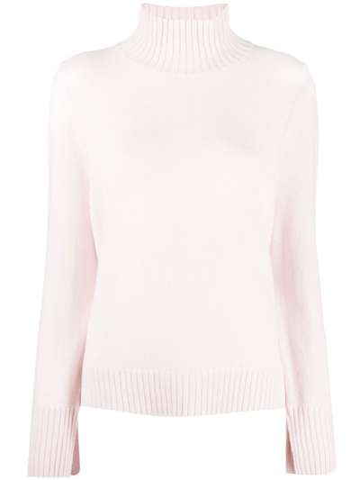 ALLUDE ROLL-NECK KNIT JUMPER