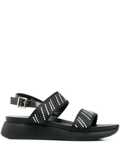 Baldinini Crystal-embellished Detail Sandals In Schwarz