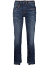 R13 MID-RISE CROPPED JEANS