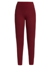 Splits59 Jaden Womens High Waist Pull On Leggings In Bordeaux