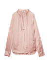 ZADIG & VOLTAIRE WOMEN'S TINK RELAXED-FIT SATIN SHIRT