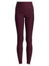Alo Yoga High-waist Leggings In Black Plum