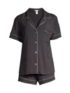Eberjey Gisele Relaxed 2-piece Pajama Set In Graphite