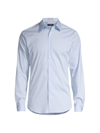 Theory Sylvain Good Cotton Slim Fit Button Down Shirt In Blue