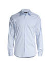 Theory Sylvain Good Cotton Slim Fit Button Down Shirt In Olympic
