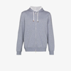 Brunello Cucinelli Leisure Zip-up Cotton Hoodie In Grey