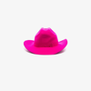 Ruslan Baginskiy Pink Fedora Hat In Felt With Wide Brim Woman In Pink