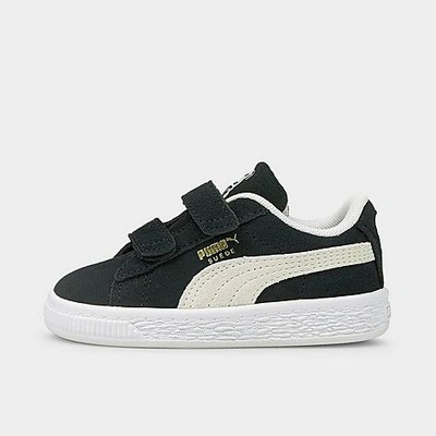 Puma Babies' Suede Classic Xxi Ac Toddler Shoes In Black- White