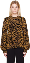 Stella Mccartney Leopard Jacquard-knit Sweater In 8490 Multicolor