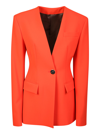 Attico Thelma Single-breasted Blazer In Red