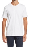 Vince Short Sleeve Slub Crewneck T-shirt In Optic White