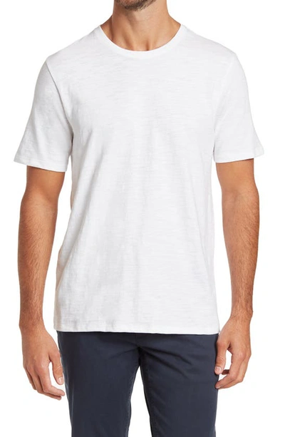 Vince Short Sleeve Slub Crewneck T-shirt In Optic White