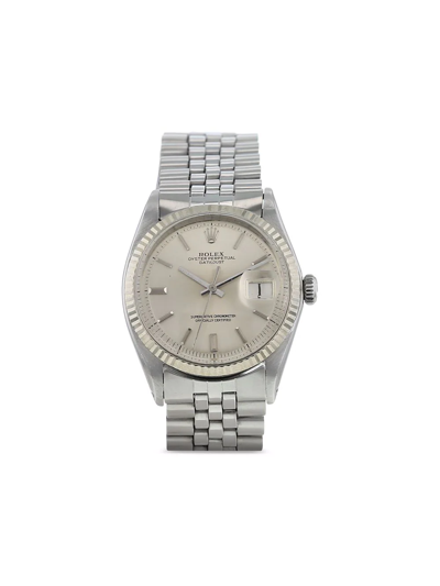 Pre-owned Rolex 1970  Datejust 36mm In Silver