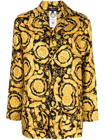 VERSACE BAROCCO-PRINT PAJAMA TOP