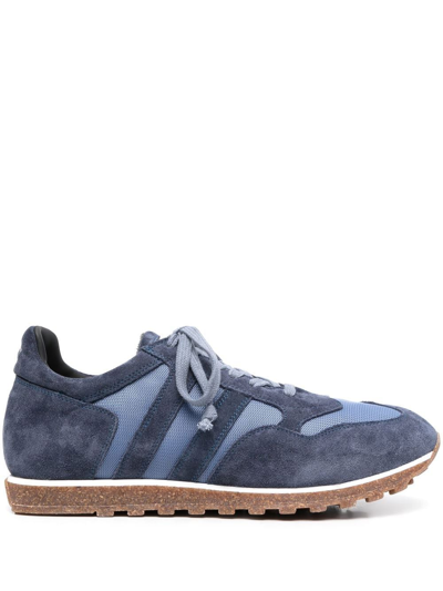 Alberto Fasciani Side Stripe-detail Trainers In Blue