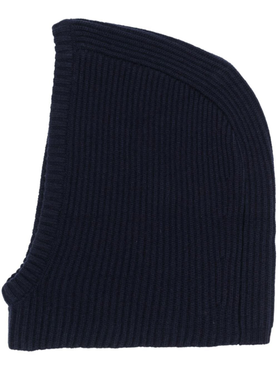 Dorothee Schumacher Ribbed-knit Balaclava In Blue