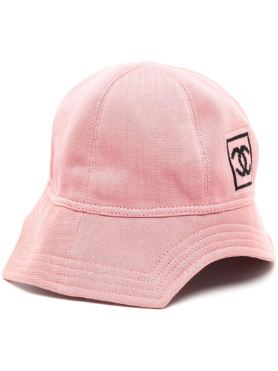 Pre-owned Chanel 2000s Sports Line Bucket Hat In Pink