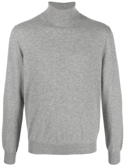 Corneliani Cashmere Roll-neck Jumper In Grey