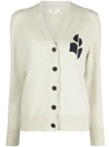 ISABEL MARANT ÉTOILE KARIN LOGO-INTARSIA CARDIGAN