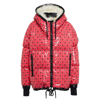 Moncler Echelle Hooded Printed Quilted Shell Down Jacket In Pink