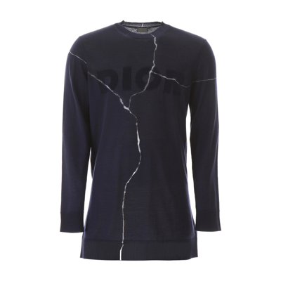 Dior Asymmetrical Jumper In Blue