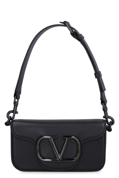 Valentino Garavani Black Mini Locò Crossbody Bag With Chain