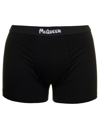 ALEXANDER MCQUEEN BLACK COTTON BOXER WITH GRAFFITI LOGO PRINT ALEXANDER MCQUEEN MAN