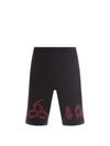 44 Label Group Logo-print Bermuda Shorts In Black
