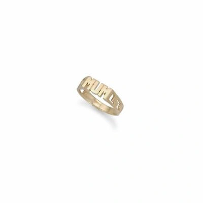 Pre-owned Markenlos 9ct Gelbgold Mutter Ring Neu