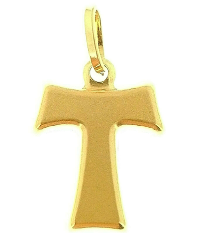 Pre-owned Arteorofashion Kreuz Tau Anhänger Gelbgold 18k 750er Karat Pendant Cross Yellow Gold