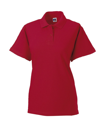 Pre-owned Russell Europe 10er Pack Damen Piqué Poloshirt  Baumwolle Seitenschlitze Öko-tex