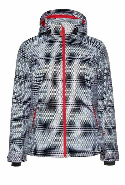 Pre-owned Maier Sports Damen Marken-skijacke, Schwarz-weiss