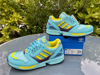 Pre-owned Adidas Originals Adidas Zx 8000 Clear Aqua (2020) 6 7 8 | 38 39 41 Eg8784