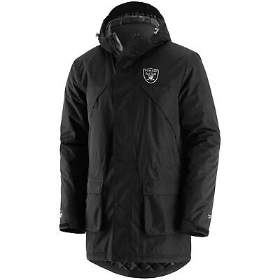 Pre-owned Fanatics Las Vegas Raiders Nfl Heavyweight Parka Winterjacke