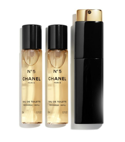 Chanel Harrods Chanel (n°5) Eau De Toilette Twist And Spray (3 X 20ml) In Multi