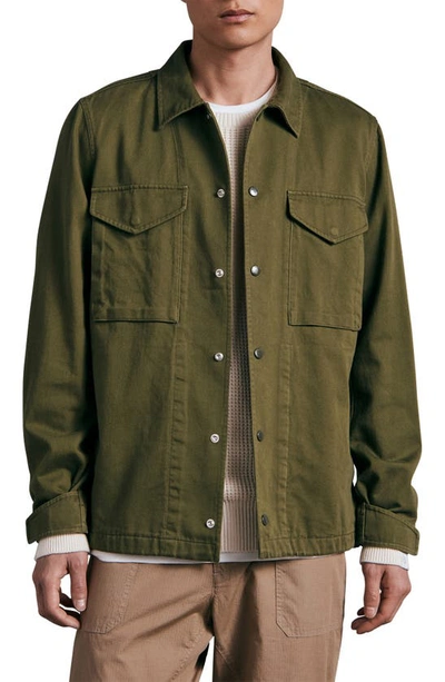 Rag & Bone Icons Flight Shirt Jacket In Green