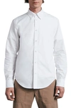 Rag & Bone Zac Stripe Shirt In White Stripe