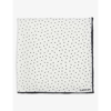 LANVIN POLKA DOT SILK-CREPE POCKET SQUARE