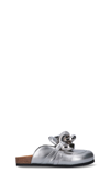 Jw Anderson Chain-link Metallic Loafer Mules
