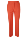 Stella Mccartney Twill Tailoring Trousers In Tangerine