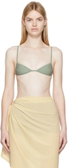 Sir Green Rueben Balconette Bikini Top In Sage