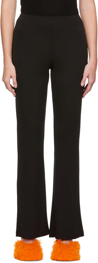 Dries Van Noten Black Jersey Trousers