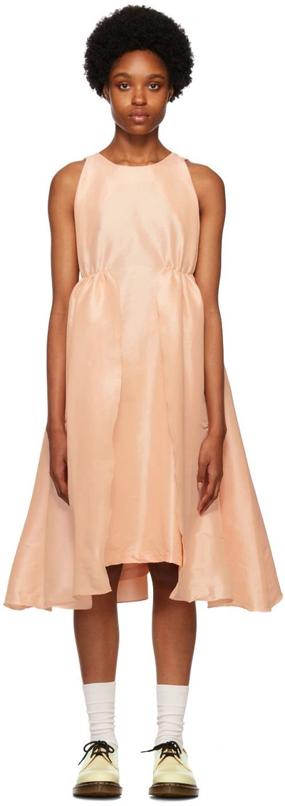 Kika Vargas Gathered-detail Sleeveless Dress In Pink
