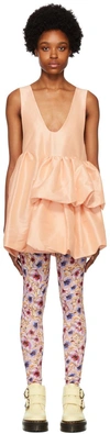 Kika Vargas Pink Nono Ruffled Mini Dress In Pale Pink
