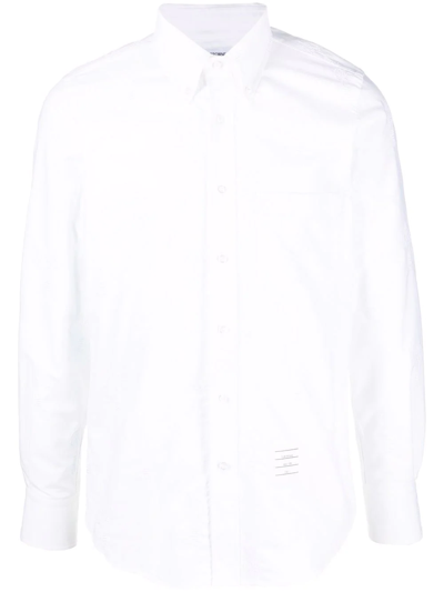 Thom Browne Lobster-motif Long-sleeve Shirt In White