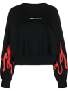 VISION OF SUPER FIRE-DETAIL KNITTED JUMPER