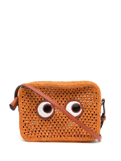 Anya Hindmarch Orange Eyes Shoulder Bag