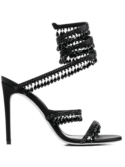 RENÉ CAOVILLA CHANDELIER CRYSTAL-EMBELLISHED SANDALS