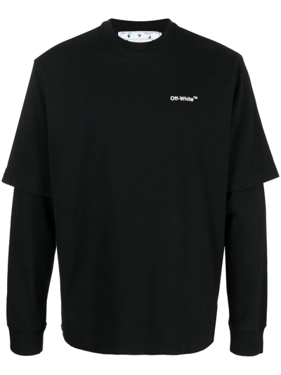 Off-white Caravaggio-print Sweatshirt In Black
